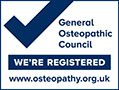 General Osteopathic Council Registered logo
